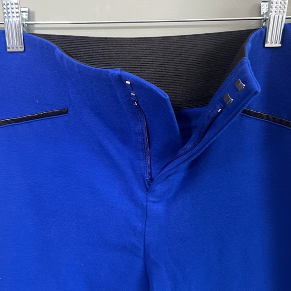 INC International Concepts Royal Blue Elastic Waist Skinny Office Pants, Size 4 - Picture 8 of 10